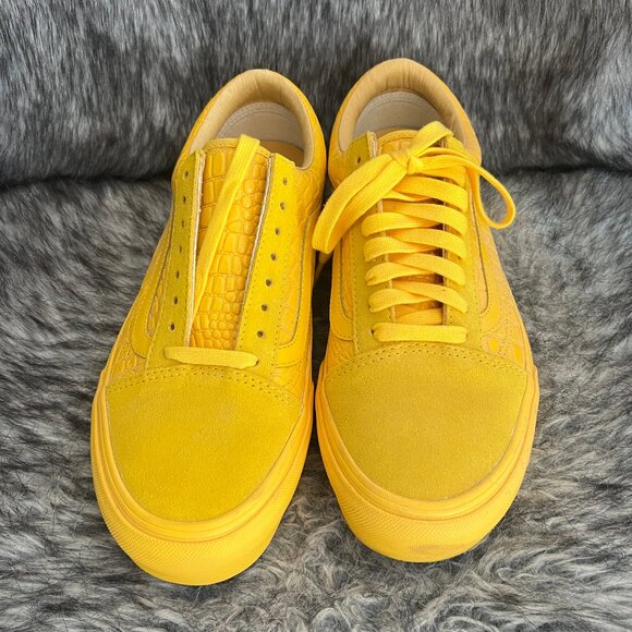 Old School Vans Yellow Croc Skin Size 9 Men's 10.5 Women's - Picture 7 of 7